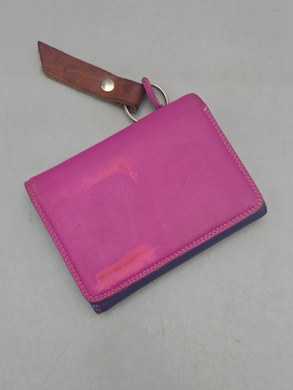 Mywalit Multi-Color Leather  Wallet Colorblock Inside